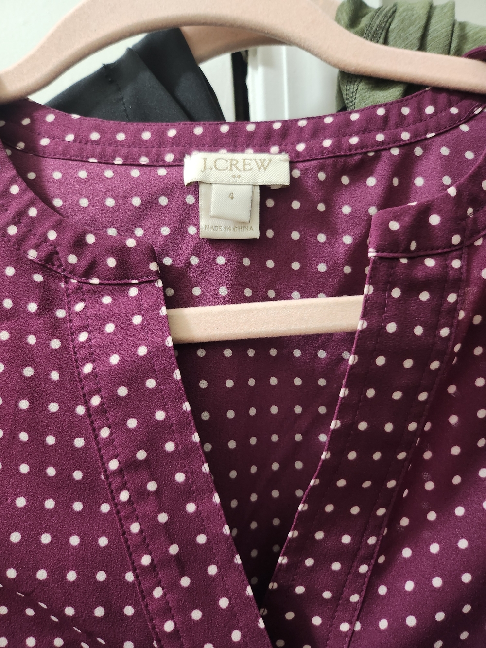 J.Crew Women's Polka Dot Purple Jacket